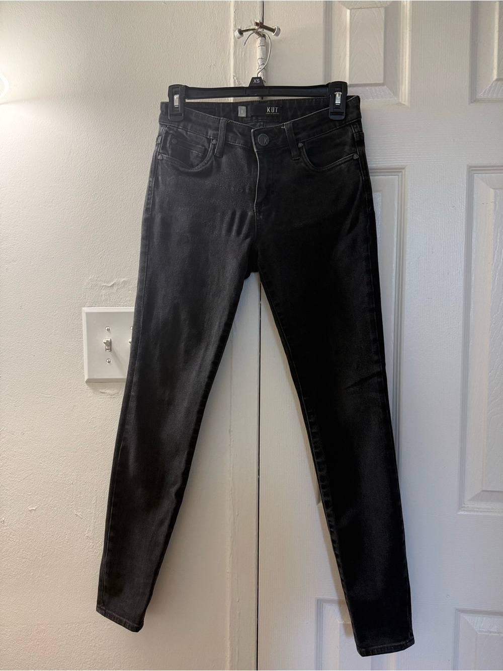 Kut from the Kloth Black High-Rise Skinny Jeans